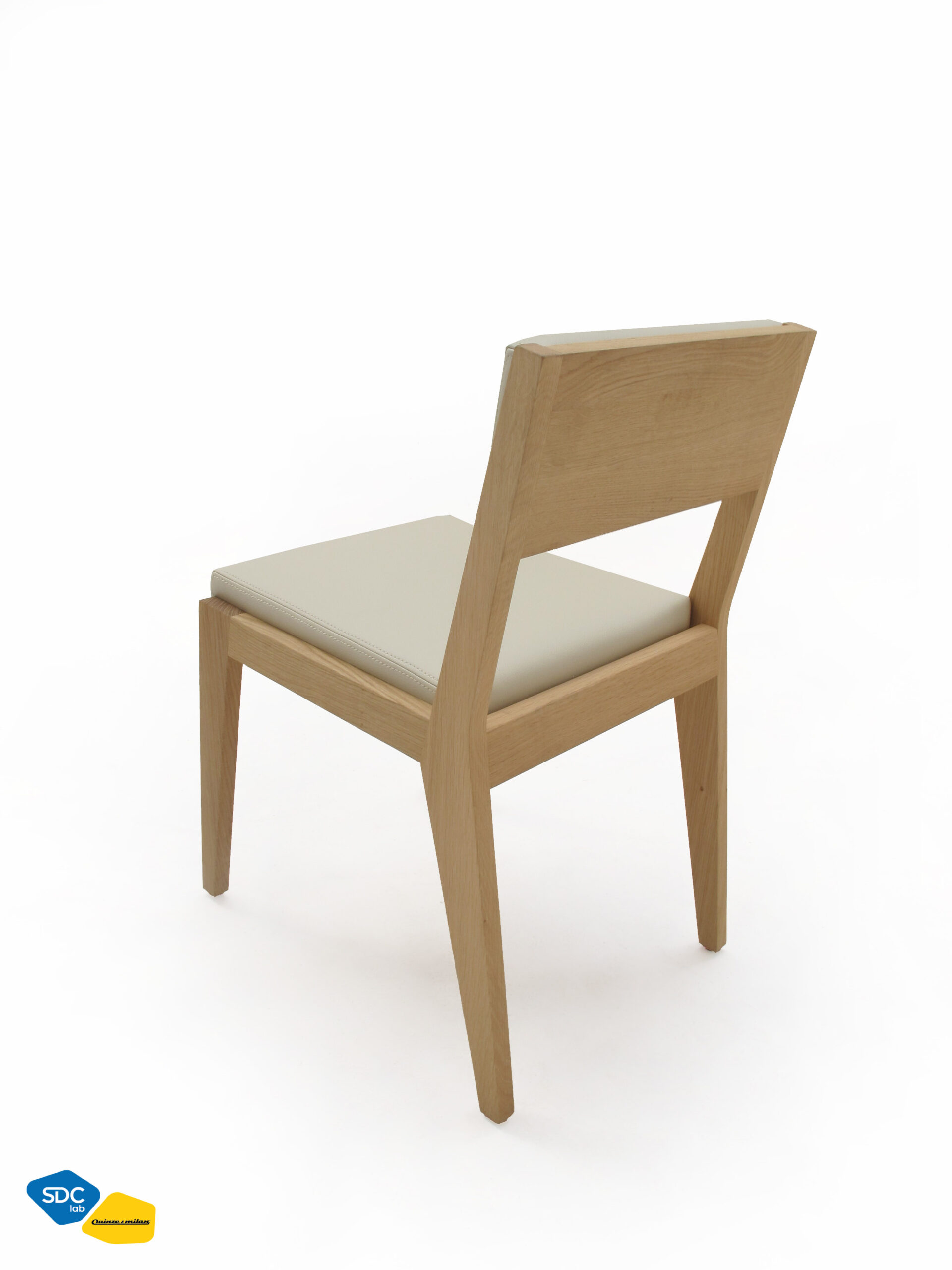 ROOM 26 CHAIR 01 Wooden and QM Foam chair By SDC LAB_Quinze & Milan